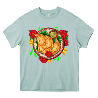 Arona empanadas plate and roses Heavy Core Tee - AdoDesignShop
