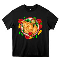 Black empanadas plate and roses Heavy Core Tee - AdoDesignShop