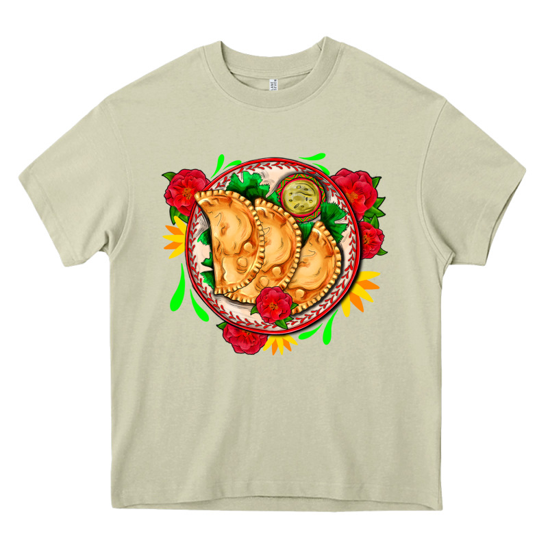 Empanadas Plate And Roses Heavy Core Tee by AdoDesignShop | Teevron