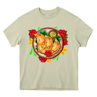 Mossy empanadas plate and roses Heavy Core Tee - AdoDesignShop