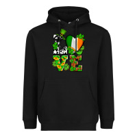 Black Love St. Patrick's Heavyweight Hoodie - OliviaCreatesArt