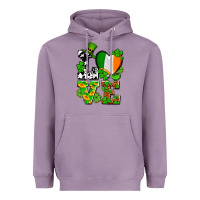 Lavender Love St. Patrick's Heavyweight Hoodie - OliviaCreatesArt