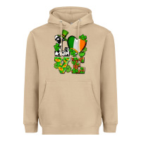 Mushroom Love St. Patrick's Heavyweight Hoodie - OliviaCreatesArt