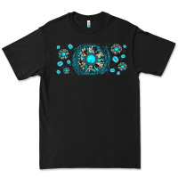 Black turquoise gemstone sunflower Premium Tee - JahusDesignShop