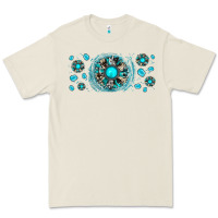 Bone turquoise gemstone sunflower Premium Tee - JahusDesignShop