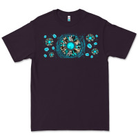 Plum turquoise gemstone sunflower Premium Tee - JahusDesignShop
