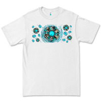 White turquoise gemstone sunflower Premium Tee - JahusDesignShop