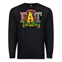 Black mardi gras fat tuesday Premium Sweatshirt - OliviaCreatesArt
