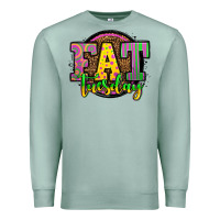 Seafoam mardi gras fat tuesday Premium Sweatshirt - OliviaCreatesArt