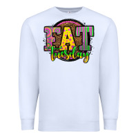 White mardi gras fat tuesday Premium Sweatshirt - OliviaCreatesArt