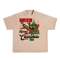 Burro rockin around the christmas tree Urban Heavy Tee - MaliasSmallBusiness