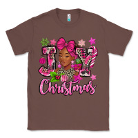Chestnut pink christmas joy black woman Classic Tee - MaliasSmallBusiness
