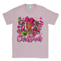 Lilac pink christmas joy black woman Classic Tee - MaliasSmallBusiness