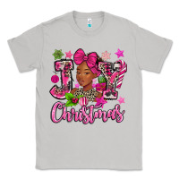 Moon Dust pink christmas joy black woman Classic Tee - MaliasSmallBusiness