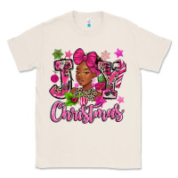 Natural pink christmas joy black woman Classic Tee - MaliasSmallBusiness