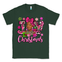 Sports Green pink christmas joy black woman Classic Tee - MaliasSmallBusiness
