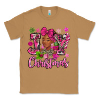 Toasted Coconut pink christmas joy black woman Classic Tee - MaliasSmallBusiness