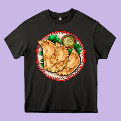 Empanada Heavy Core Tee Designed By Adodesignshop