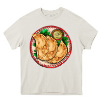 Cream empanada Heavy Core Tee - AdoDesignShop