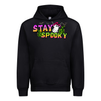 Black Stay Spooky Urban Hoodie - CowhideDigitalArt