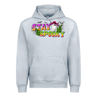 Heather Grey Stay Spooky Urban Hoodie - CowhideDigitalArt