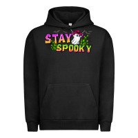 Pigment Black Stay Spooky Urban Hoodie - CowhideDigitalArt