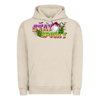 Pigment French Oak Stay Spooky Urban Hoodie - CowhideDigitalArt