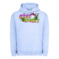 Pigment Grape Ice Stay Spooky Urban Hoodie - CowhideDigitalArt