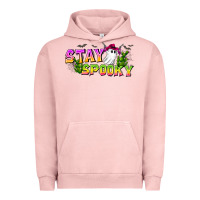 Pigment Salmon Stay Spooky Urban Hoodie - CowhideDigitalArt