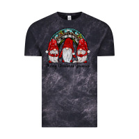 Cloud Black merry Christmas Gnomes Rainbow Vintage Tee - JahusDesignShop
