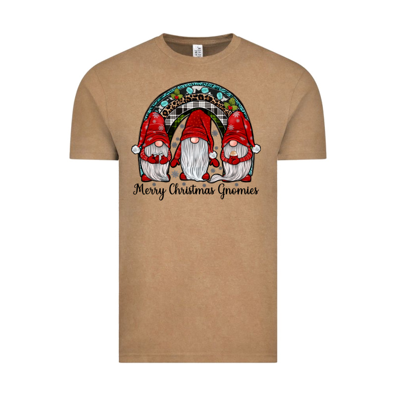Merry Christmas Gnomes Rainbow Vintage Tee by JahusDesignShop | Teevron
