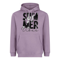 Lavender Summer Vibes Black White Cowhide Heavyweight Hoodie - CowCowDesign
