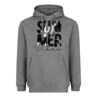 Storm Summer Vibes Black White Cowhide Heavyweight Hoodie - CowCowDesign