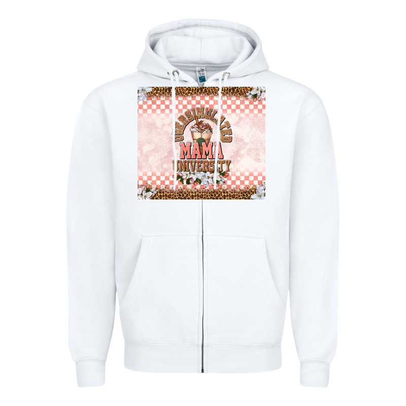 Oversimulated Mama University Zipper Hoodie by TumblerDesignByShophia | Teevron