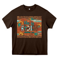 Chocolate Brown he is risen gemstone sunflower leopard Heavy Core Tee - Artiststas