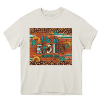 Cream he is risen gemstone sunflower leopard Heavy Core Tee - Artiststas