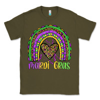 Army Green mardi gras rainbow Classic Tee - JahusDesignShop