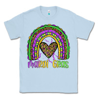Dusty Blue mardi gras rainbow Classic Tee - JahusDesignShop