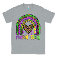 Heather Grey mardi gras rainbow Classic Tee - JahusDesignShop