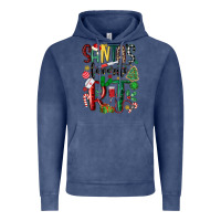 Vintage Denim santas favorite rt nurse Vintage Hoodie - MaliasSmallBusiness