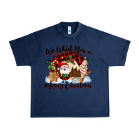 Navy We whisk you a Merry Christmas Urban Heavy Tee - NancyCooperArtShop
