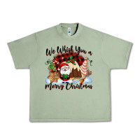 Oil Green We whisk you a Merry Christmas Urban Heavy Tee - NancyCooperArtShop