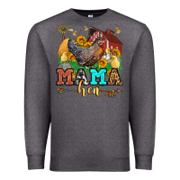Charcoal Heather mama hen western olivia Premium Sweatshirt - OliviaCreatesArt