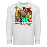 Oatmeal Heather mama hen western olivia Premium Sweatshirt - OliviaCreatesArt