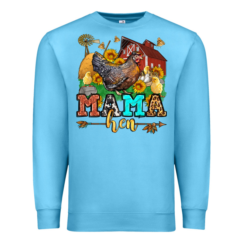 Mama Hen Western Olivia Premium Sweatshirt by OliviaCreatesArt | Teevron