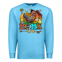 Ocean Blue mama hen western olivia Premium Sweatshirt - OliviaCreatesArt
