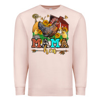 Pale Pink mama hen western olivia Premium Sweatshirt - OliviaCreatesArt