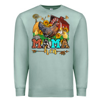Seafoam mama hen western olivia Premium Sweatshirt - OliviaCreatesArt