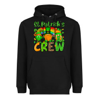 Black St. Patrick's Day crew Heavyweight Hoodie - OliviaCreatesArt