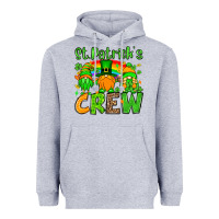 Heather Grey St. Patrick's Day crew Heavyweight Hoodie - OliviaCreatesArt